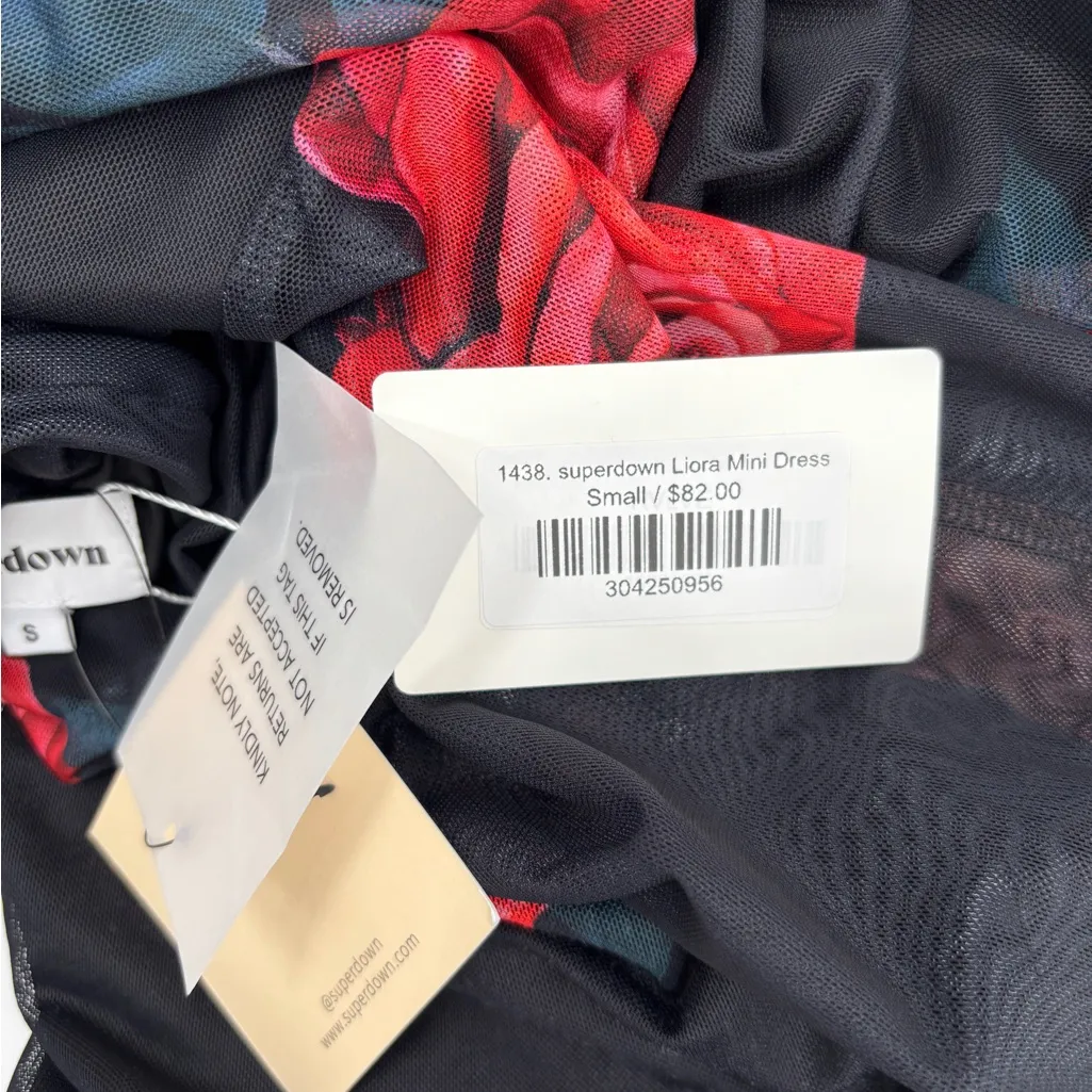 superdown  Liora Mini Dress in Rose Multi - Image 5