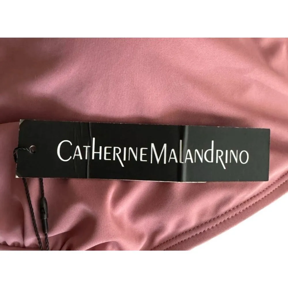 Catherine Malandrino 1X Swimsuit One Piece Mesa Rose Ruched Sides NWT $120 Plus - Image 5