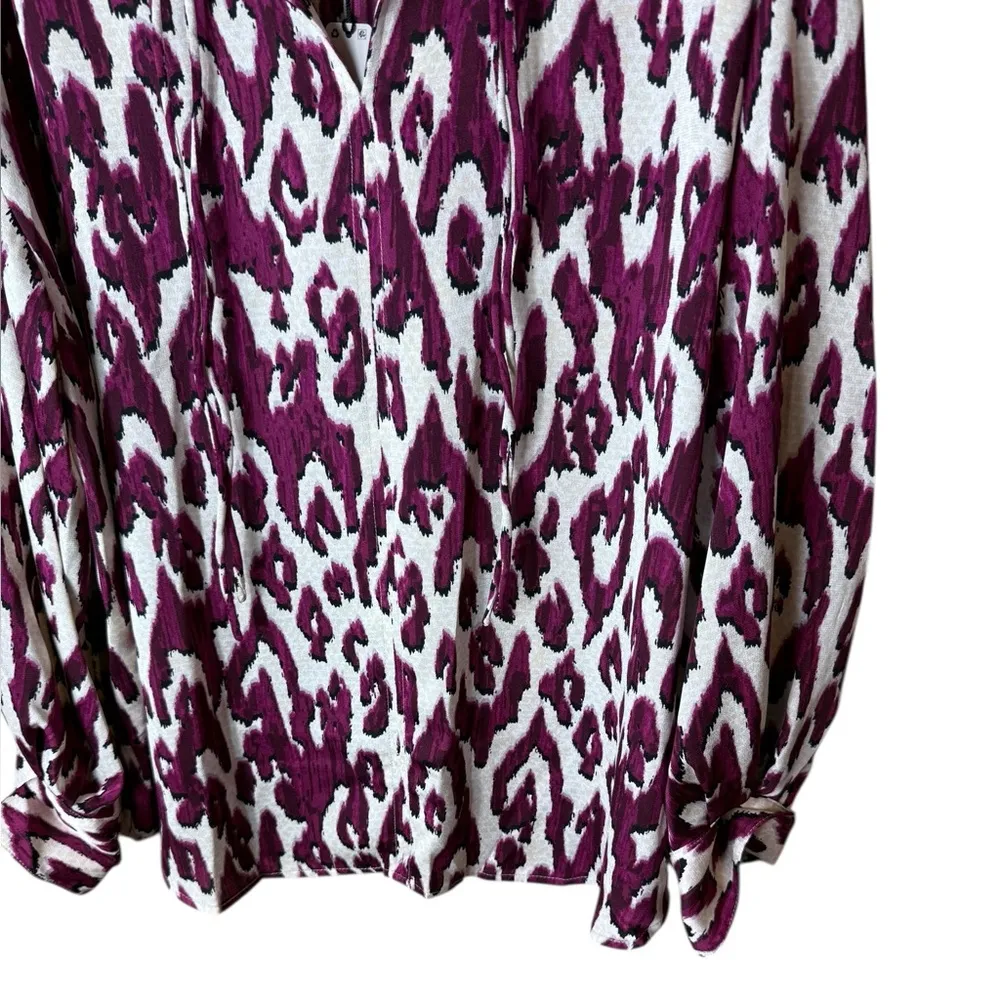 Nic + Zoe Women’s Sz XL Tribal Ikat Top New NWT Long Sleeve Blouse - Image 5