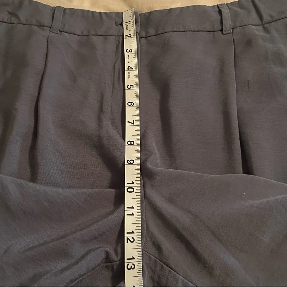 Loft Outlet Womens Size 14 Skinny Ankle Dress Pants Gray Blue Cuffed Hem Hi Rise - Image 10