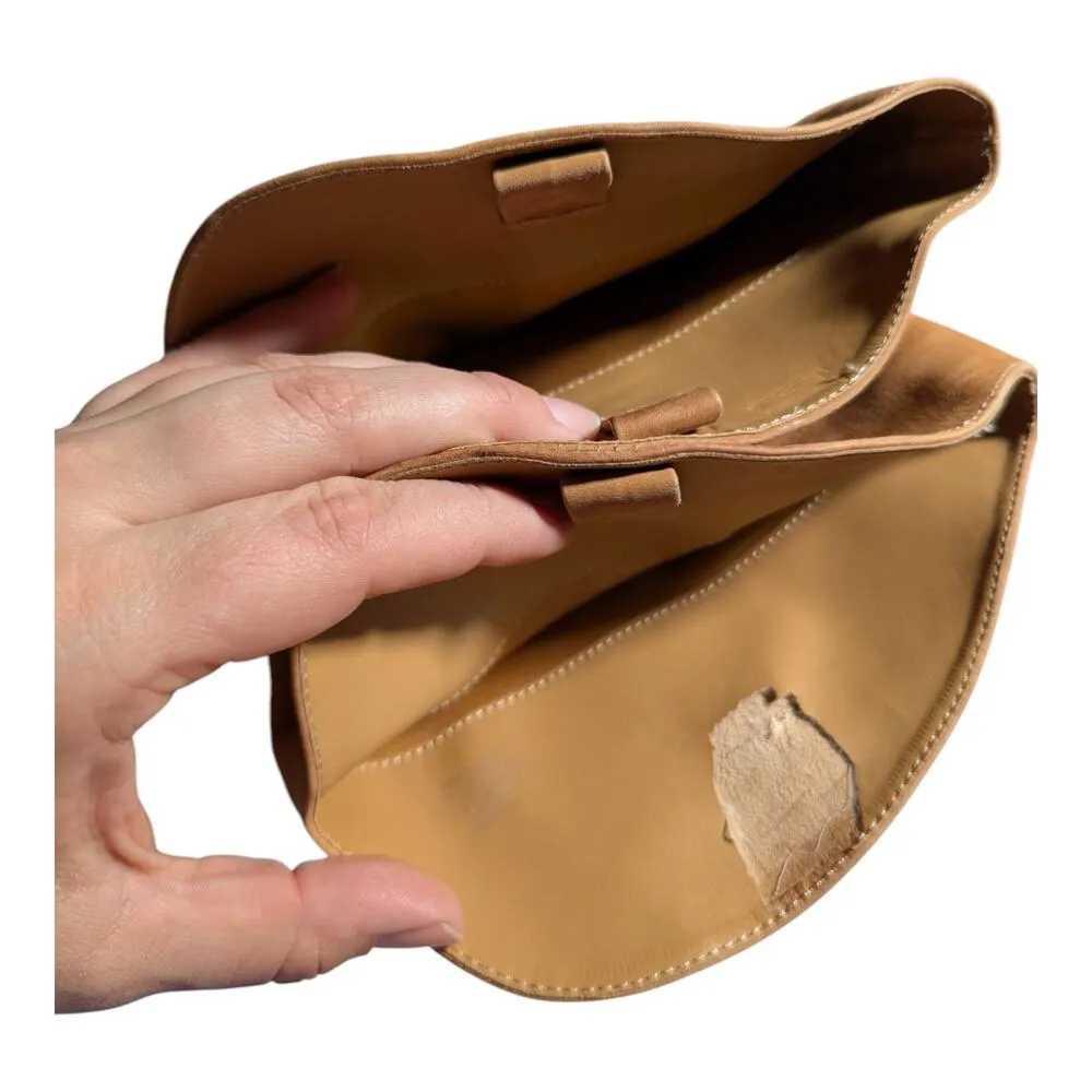 JLO Parid Camel Tan Nubuck Leather Over The Knee Block Heel Campus Boots Sz 8 - Image 5