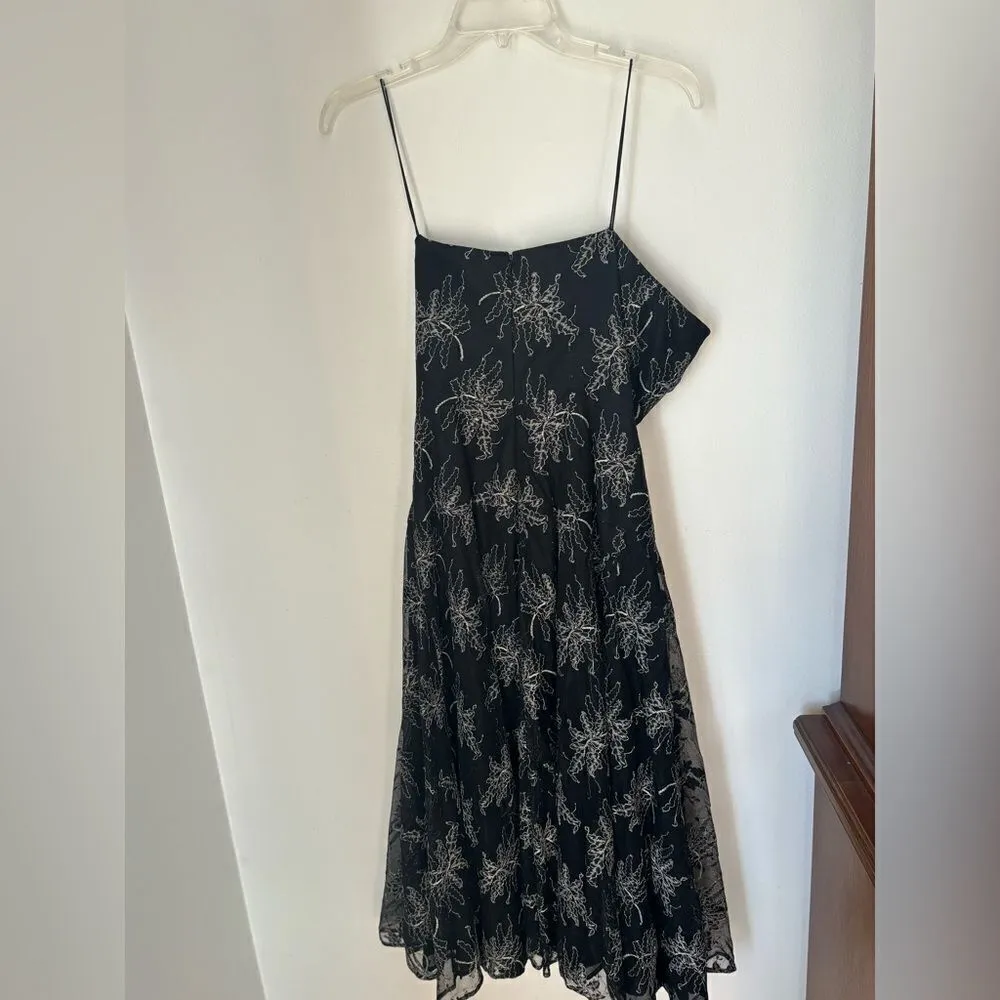 Carmen Marc Valvo black and ivory strapless dress size 2 Vintage 90s - Image 10