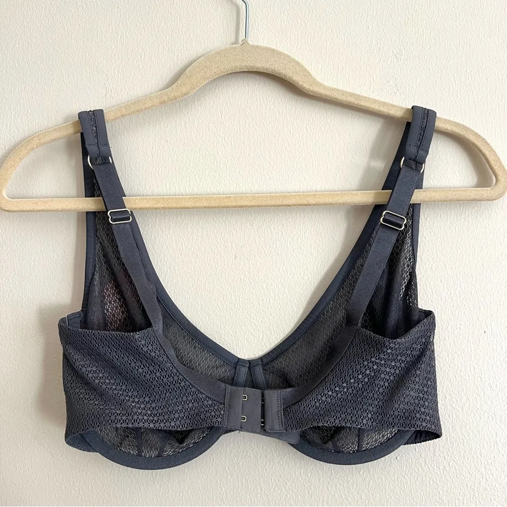 NWT ThirdLove Unlined Modern Mesh Scoop Bra in Gray Size 32F/32DDD Underwire - Image 7