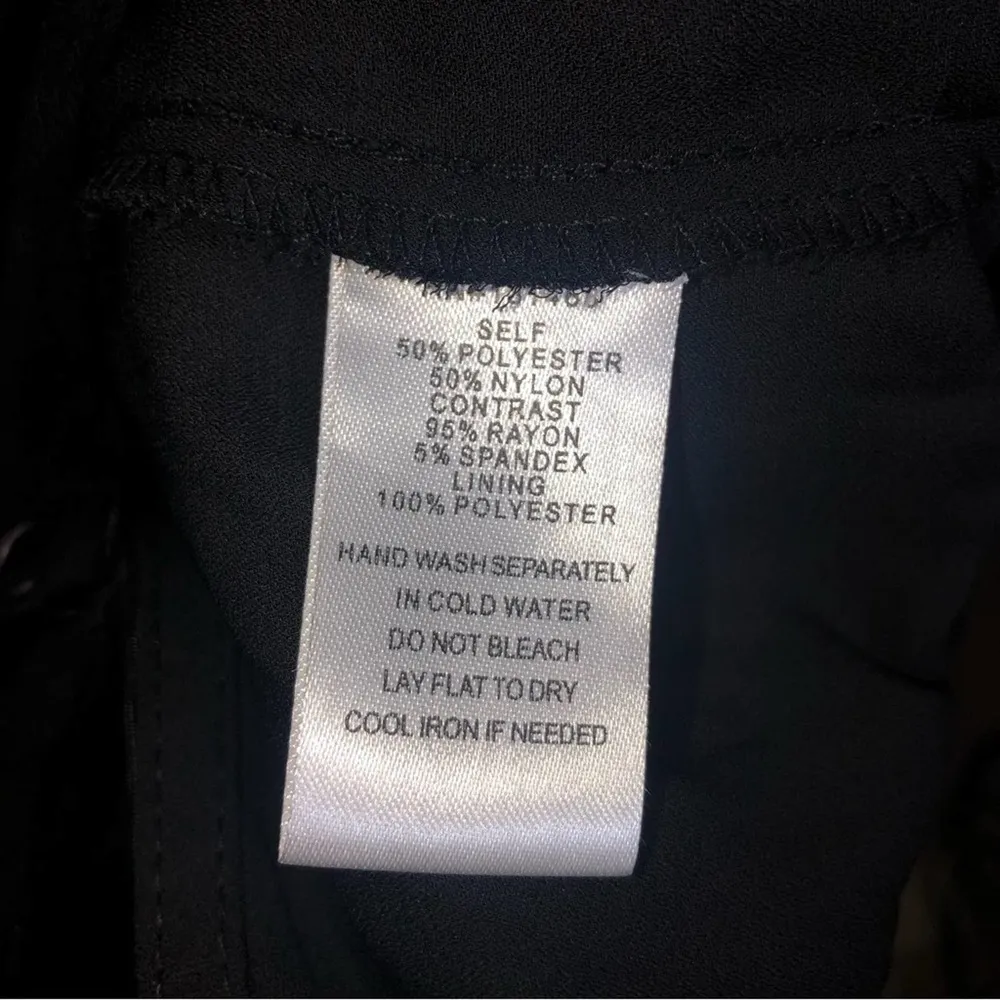 Vici Collection Black Organza Halter Tie Neck Bodysuit XS NWT - Image 10