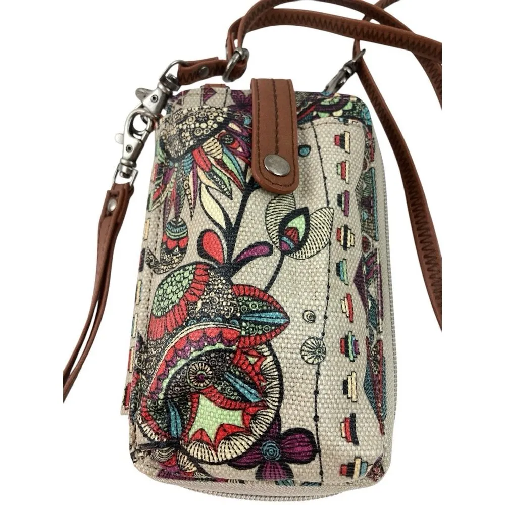 Sakroots Smart Phone Wrislet Crossbody Phone Wallet Purse Owls Travel Organizer - Image 2