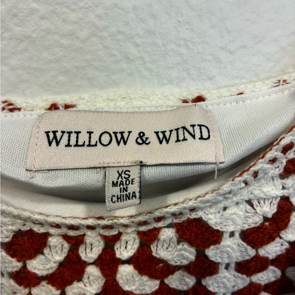 Willow and Wind Crocheted Dress XS White - Image 5