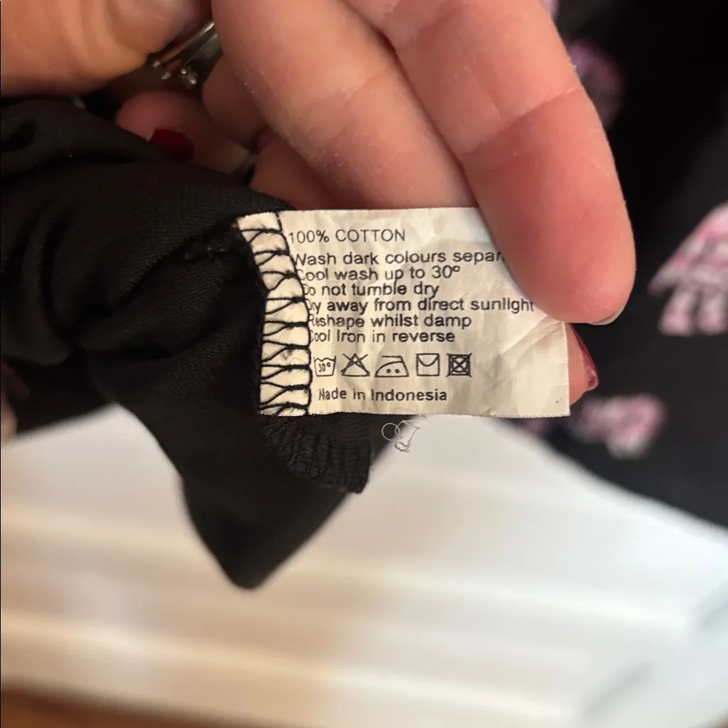 Ruby Rocks Black and Pink Zebra Print Dress Size L - Image 5