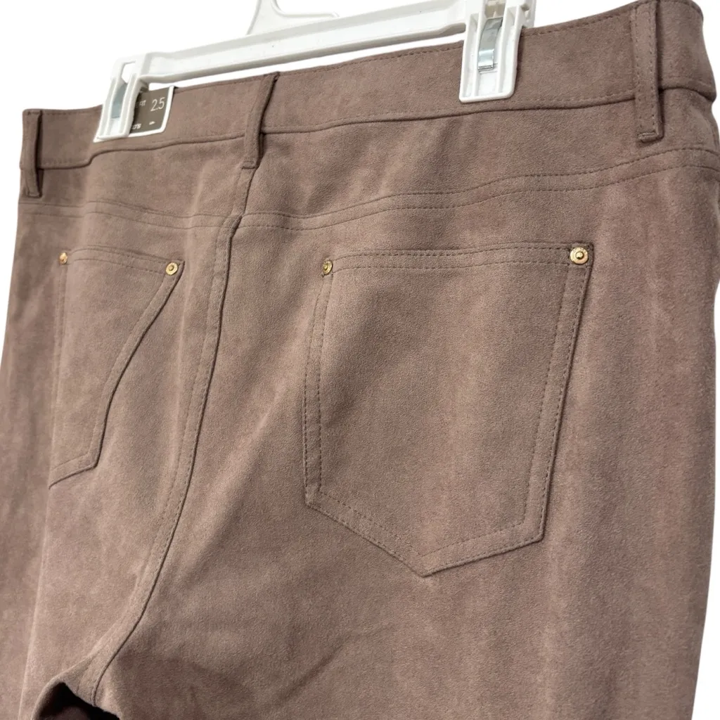 Chico’s The Ultimate Fit Faux Suede Slim Pant NWT 2.5R US 14 Womens - Image 13