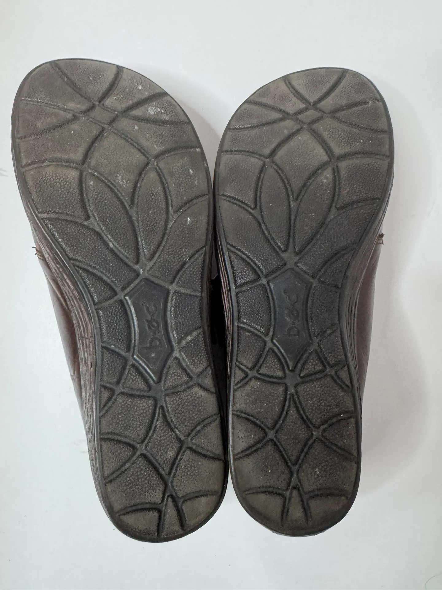 BOC  Brown Leather Wedge Loafers Size 8M - Image 7