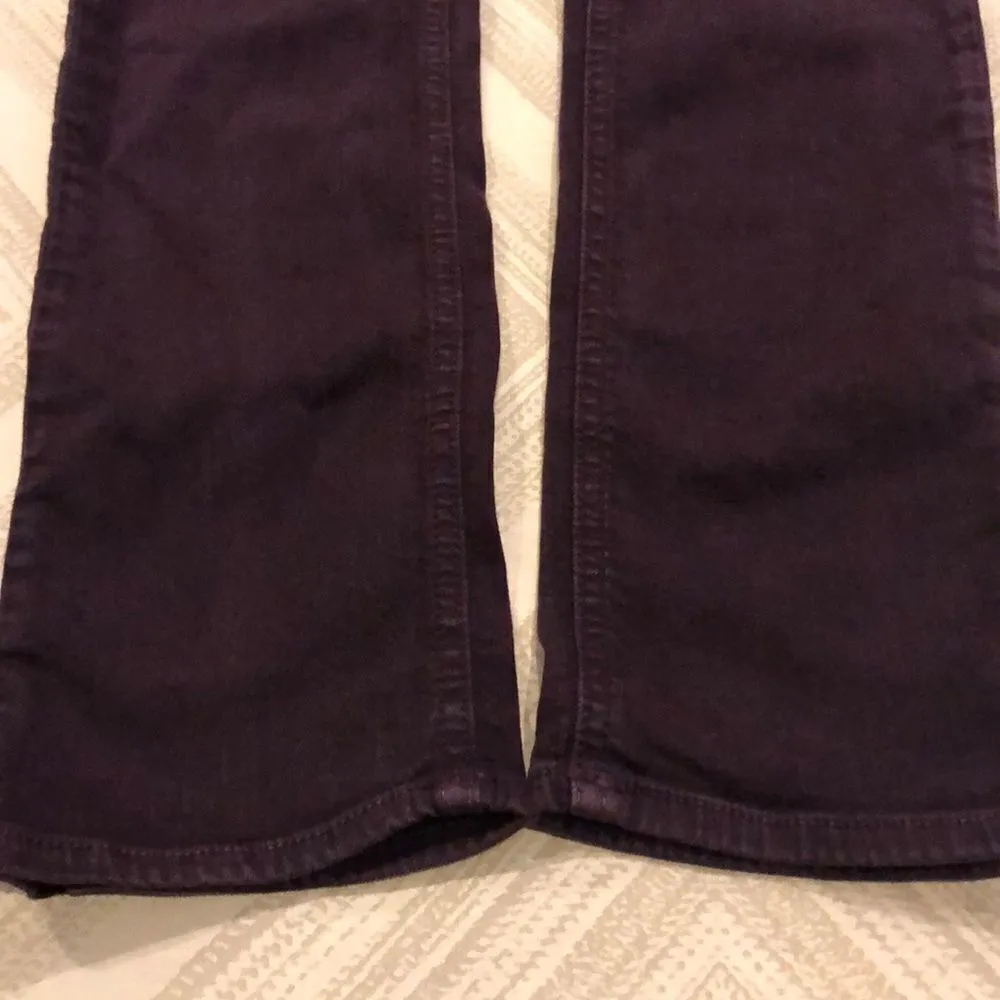 Rag & Bone Skinny Maroon/Brown Jeans - Image 4