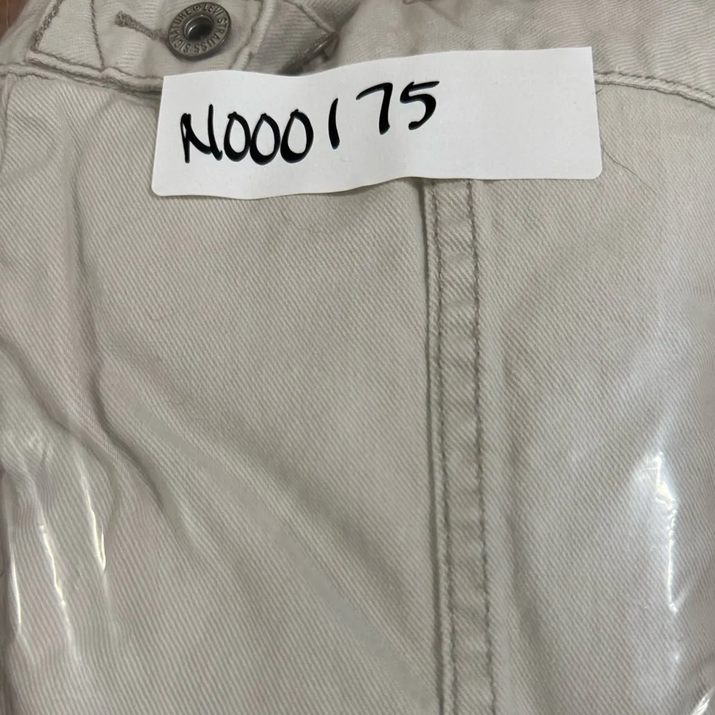 Vintage Levi’s Off-White Denim Jacket Classic Trucker Style Sz S Western Retro - Image 12