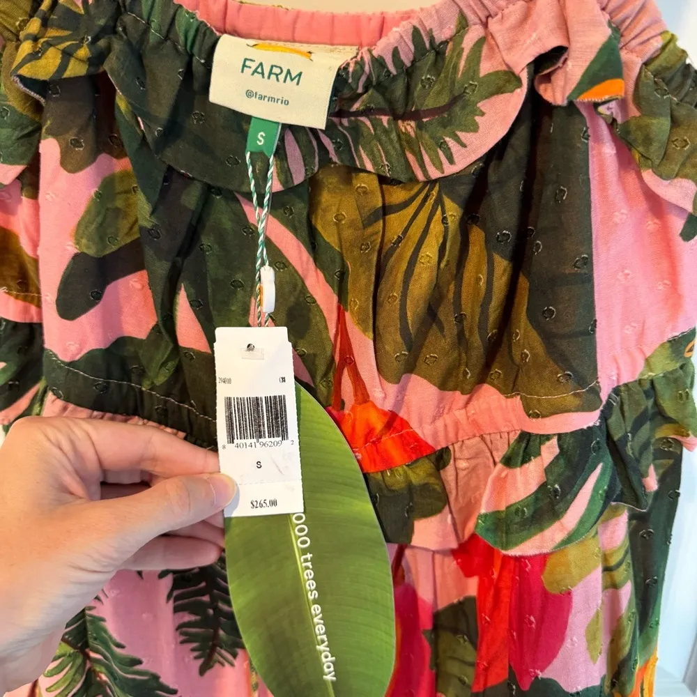 NWT Farm Rio Cocoa Forest Maxi Dress | S - Image 7