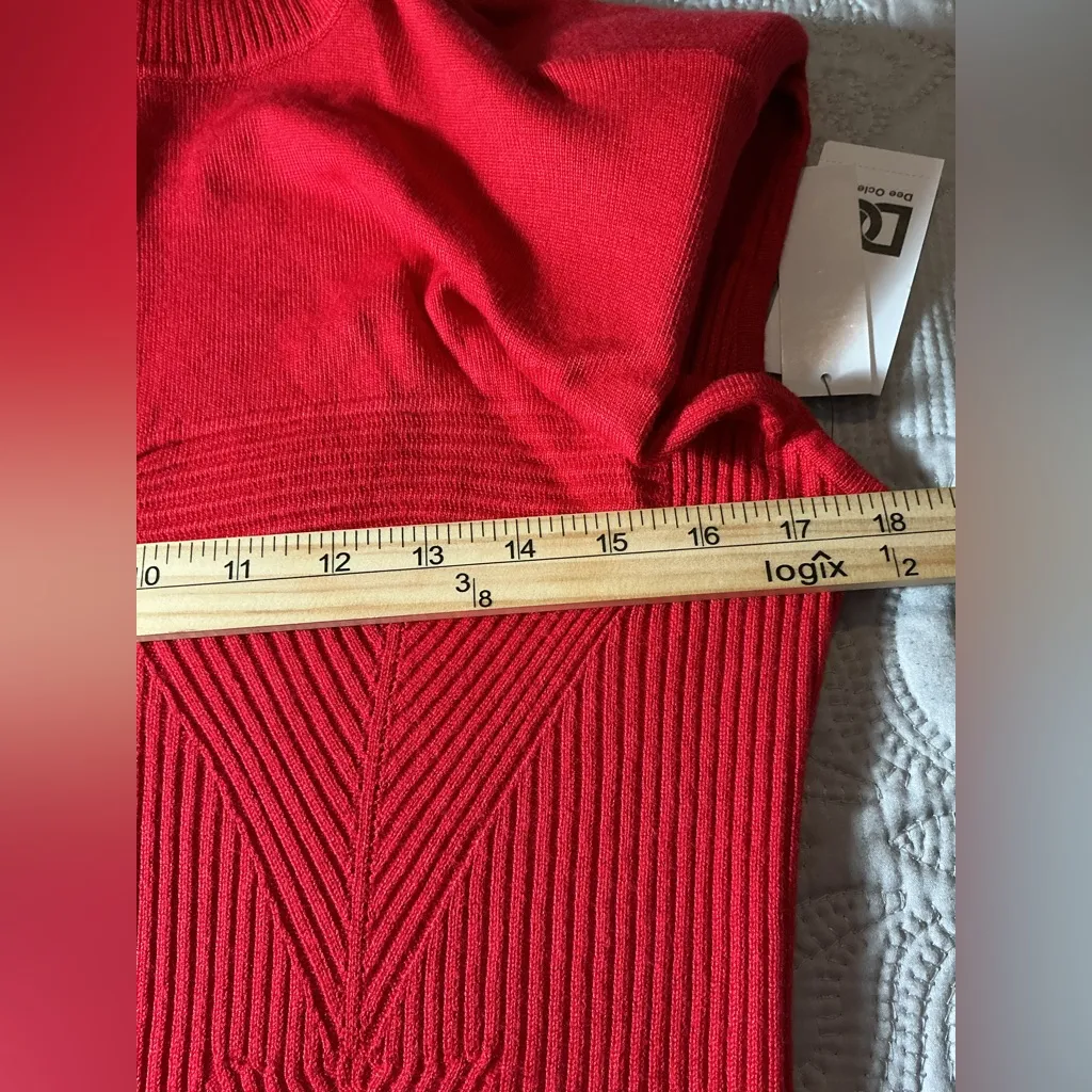 Dee Ocleppo Chic Red Midi Dress - Image 11