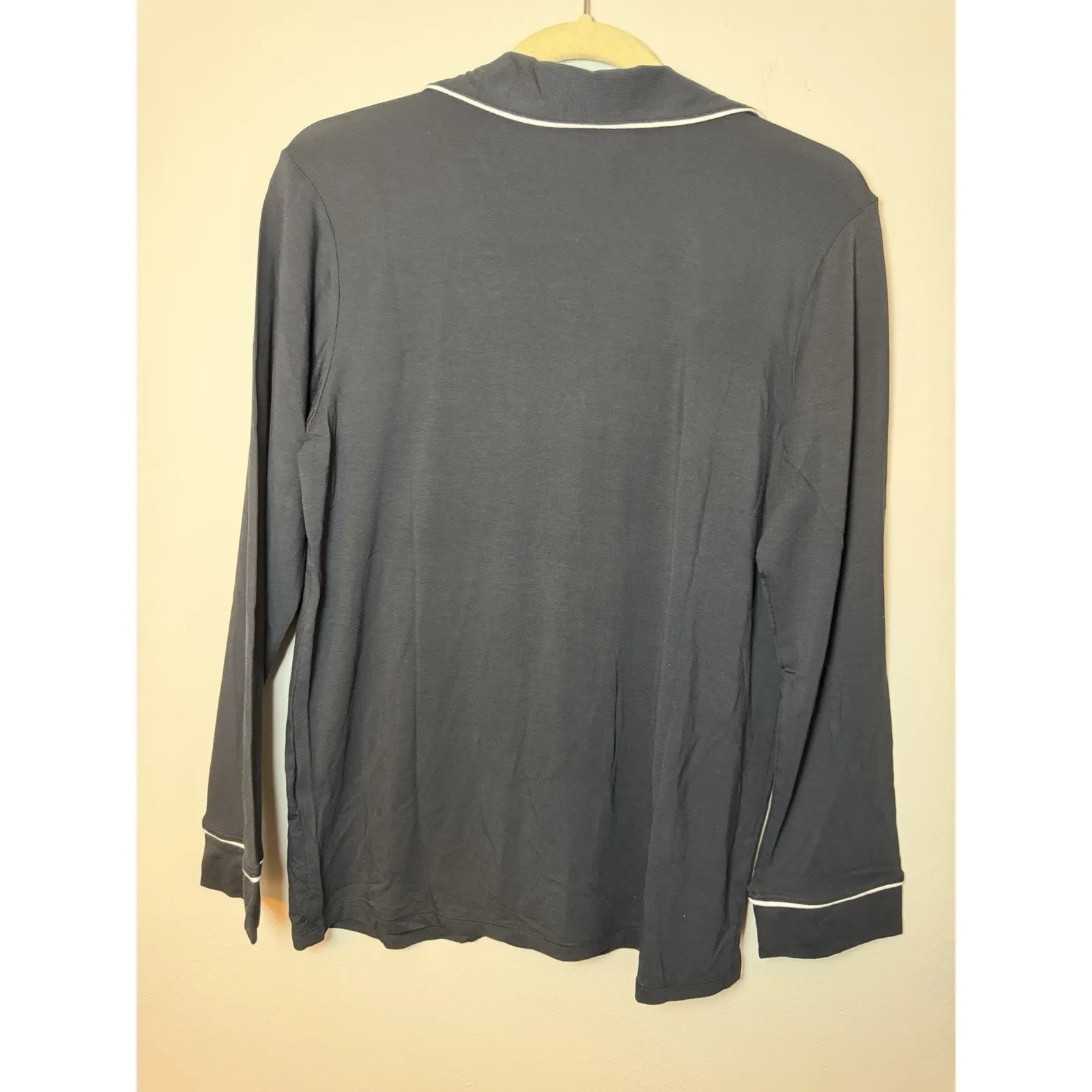 Eberjey Gisele Long PJ Set Tencel Long Pants Long Sleeve Black Sz XS NWT $168 - Image 10