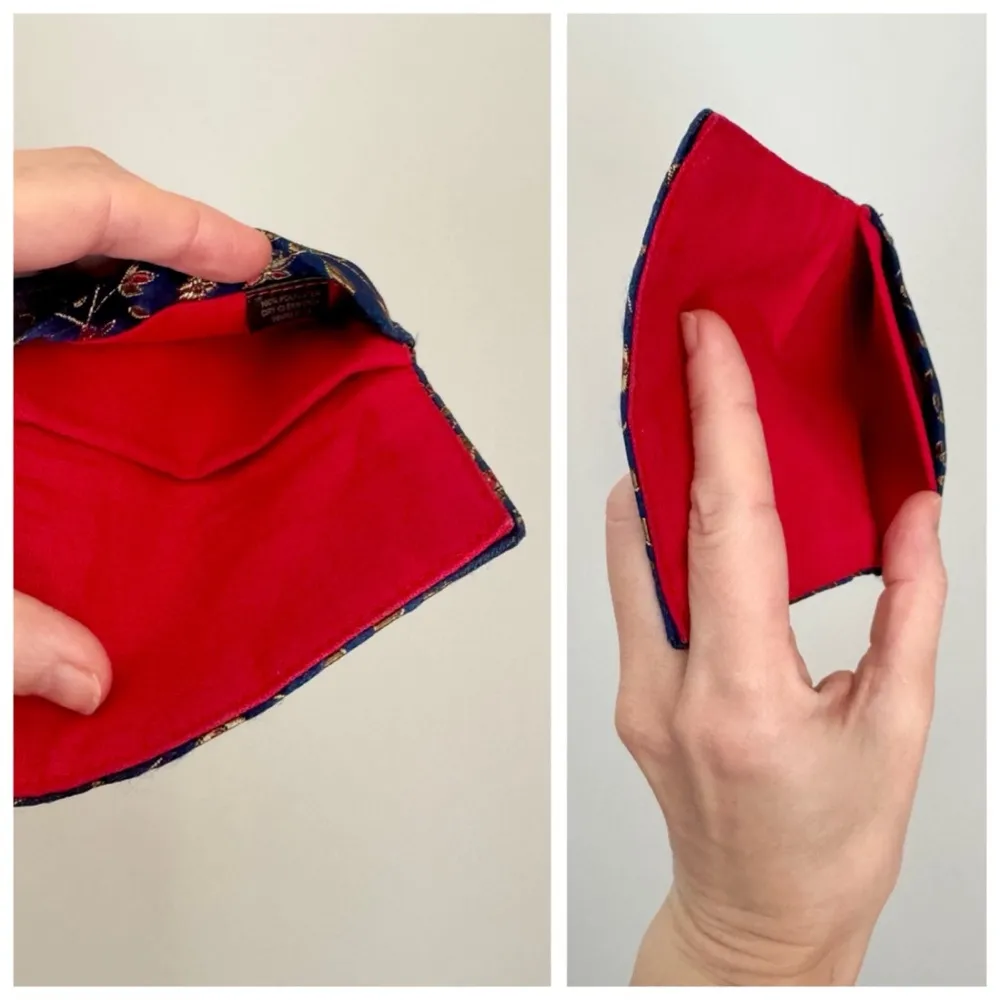 Vintage Chinese Floral Silk Embroidered Fold - Image 8