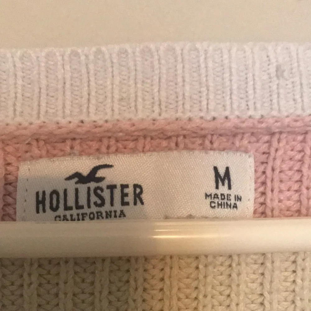 Hollister Cropped Striped V-Neck Sweater - Image 2