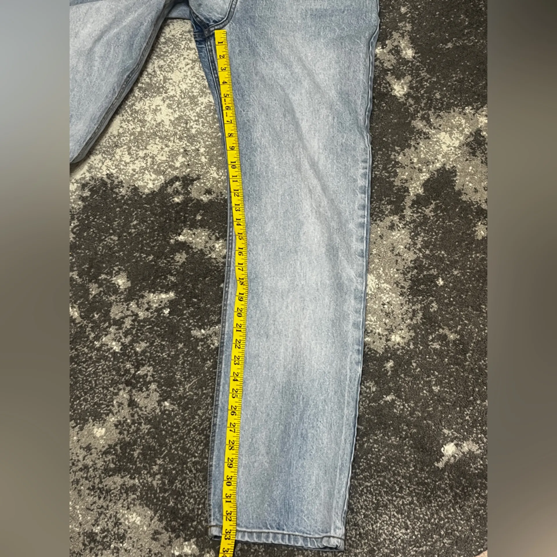 Avec Les Filles Womens Jeans Size 29 High Rise Light Wash Blue Denim - Image 9