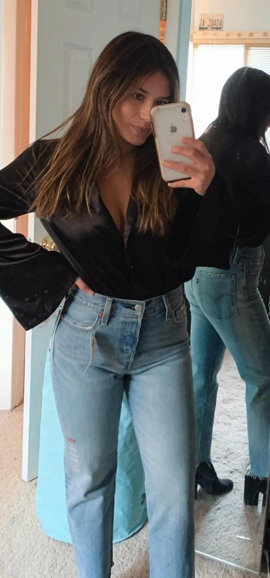 Roam Designer Black Silk Bodysuit - Image 5