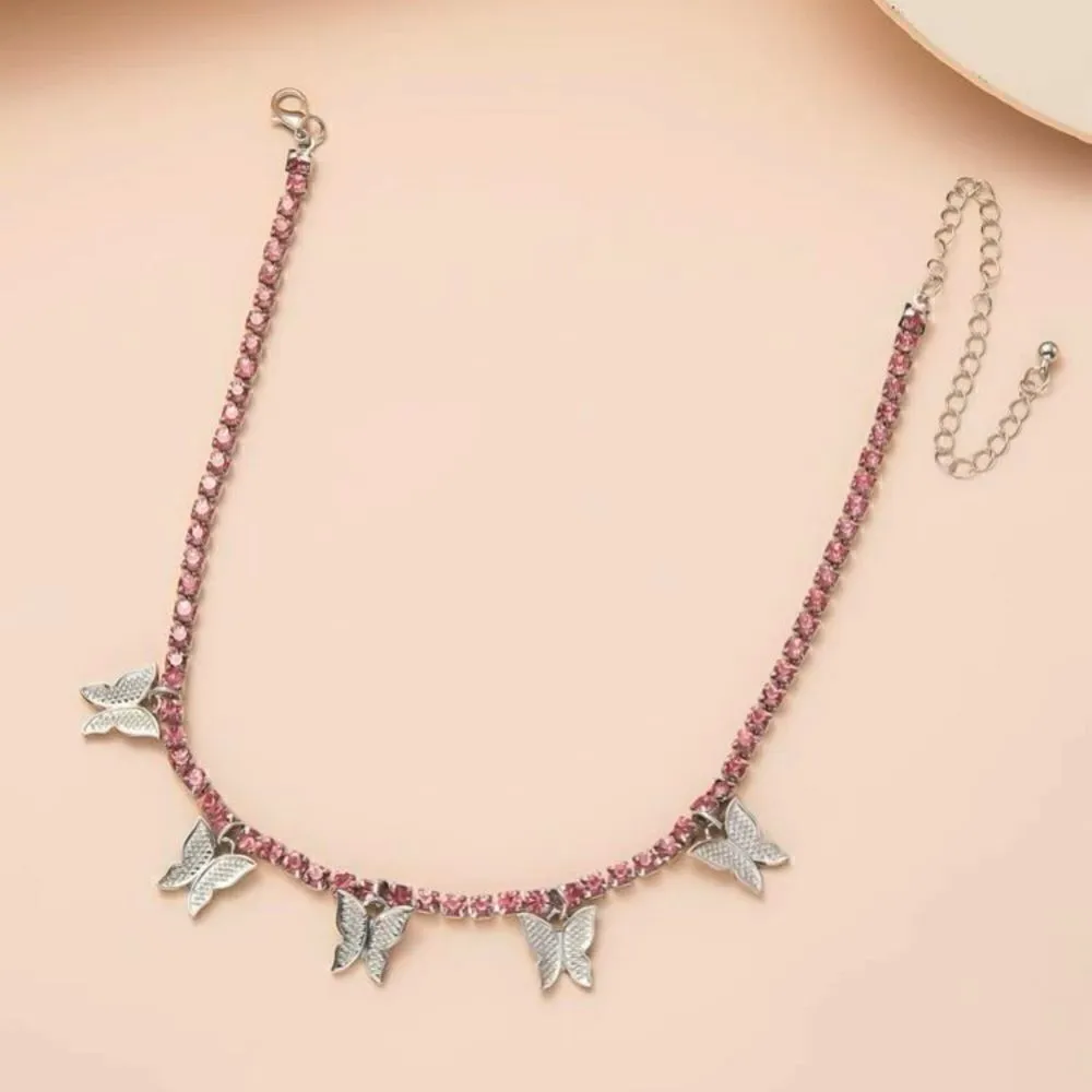 Butterfly 🦋 rhinestone necklace ✨​​​​ - Image 4