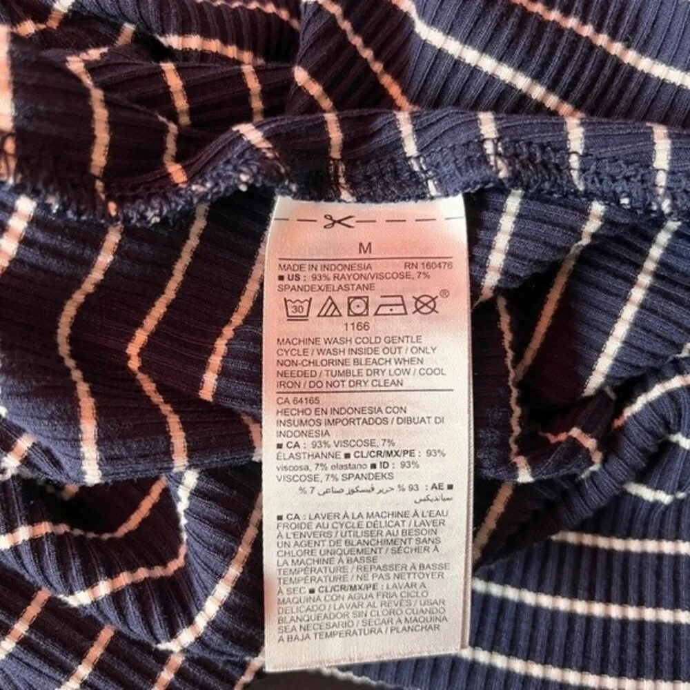 Ribbed Blue Striped Dress - Image 5