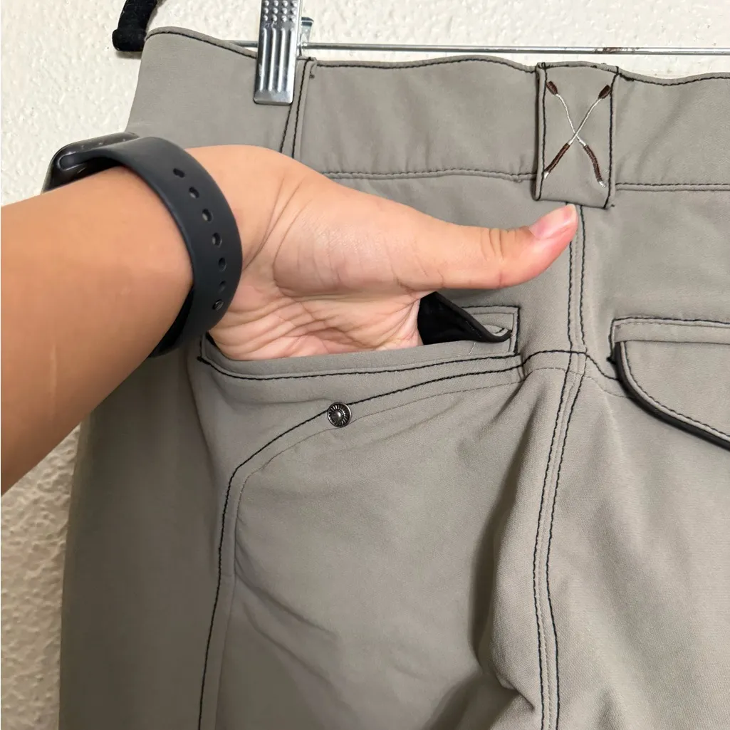 Million Dollar Breech Knee Patch Higher Rise, Super Stretch khaki color size 30R Tan - Image 12