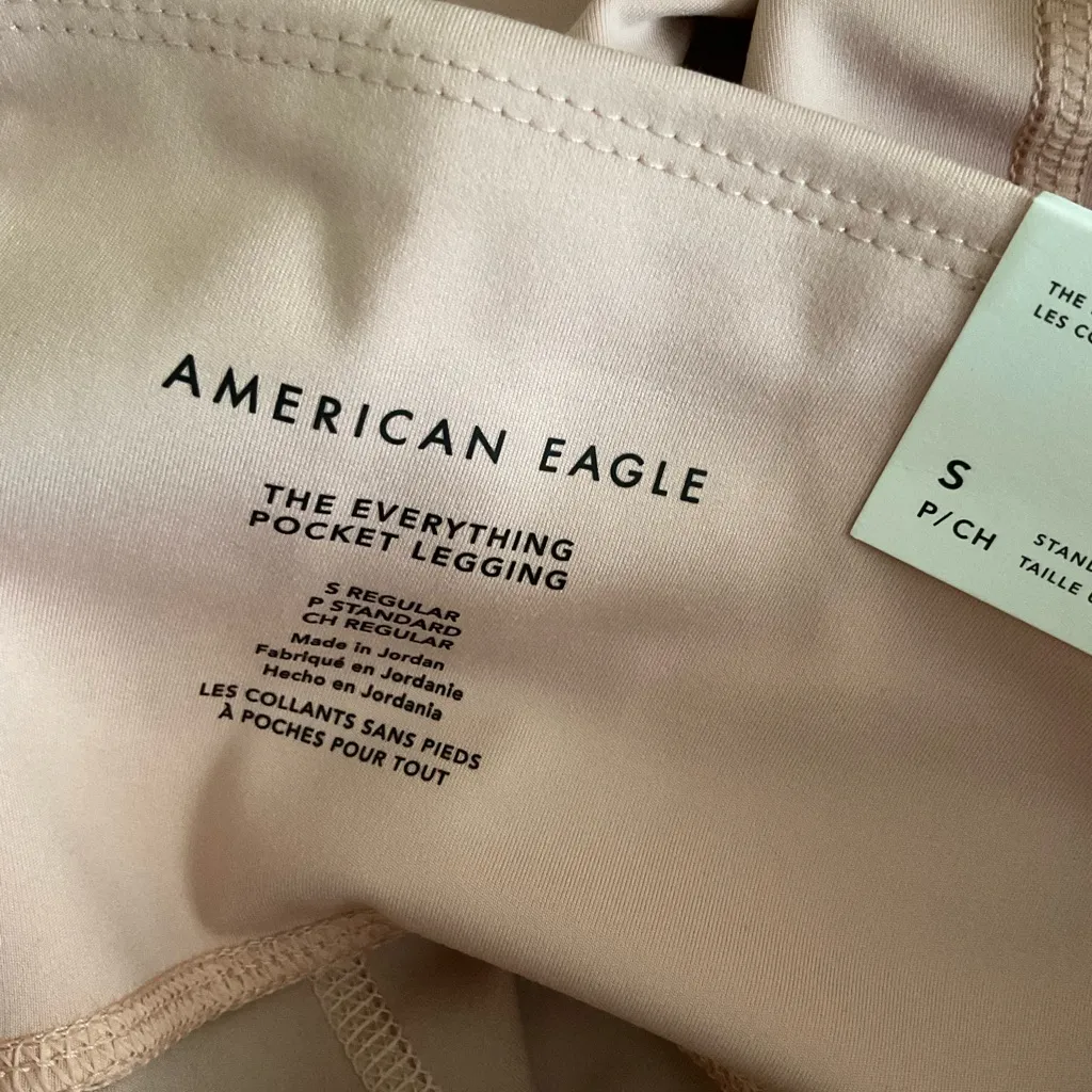 American Eagle Outfitters The Everything Pocket Leggings Size Small Pink New - Image 2