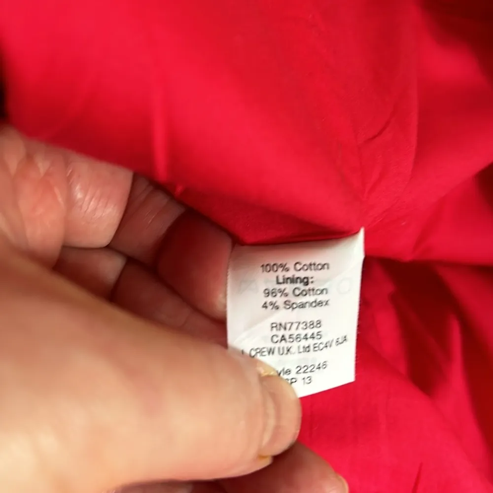 J. Crew Raspberry Cotton Skirt sz 6 - Image 8