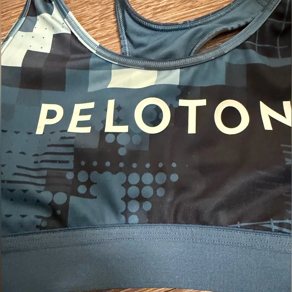 Adidas x Peloton Sports Bra Blue Black size XS - Image 3