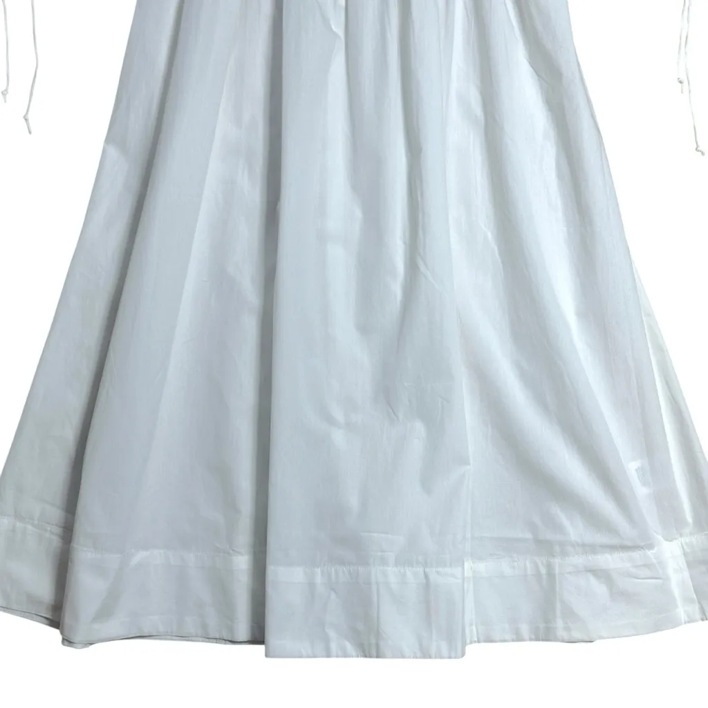 For Love & Lemons White Jocelyn Peasant Midi Dress Womens S - Image 4