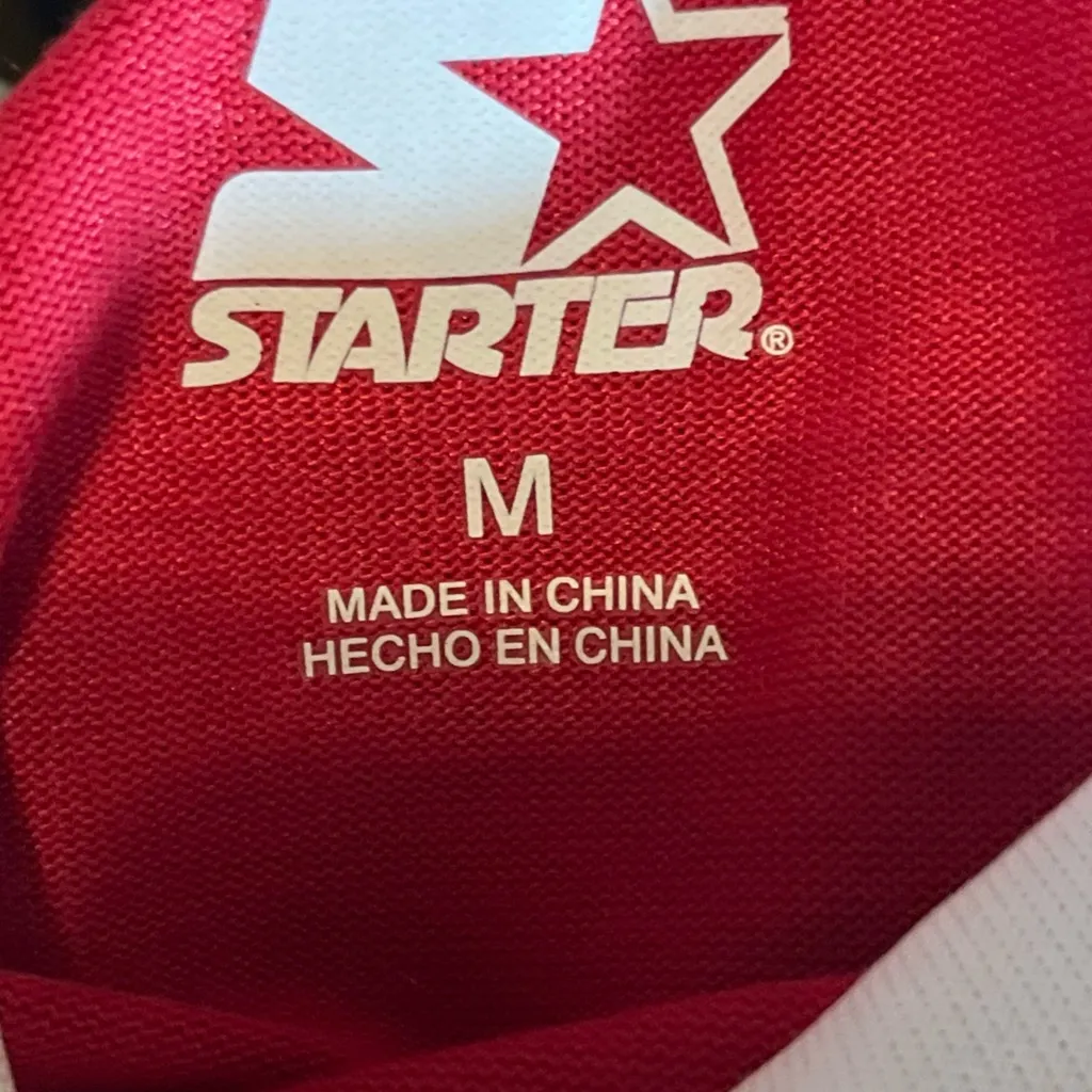 Starter Red T-Shirt with Logo - Image 3