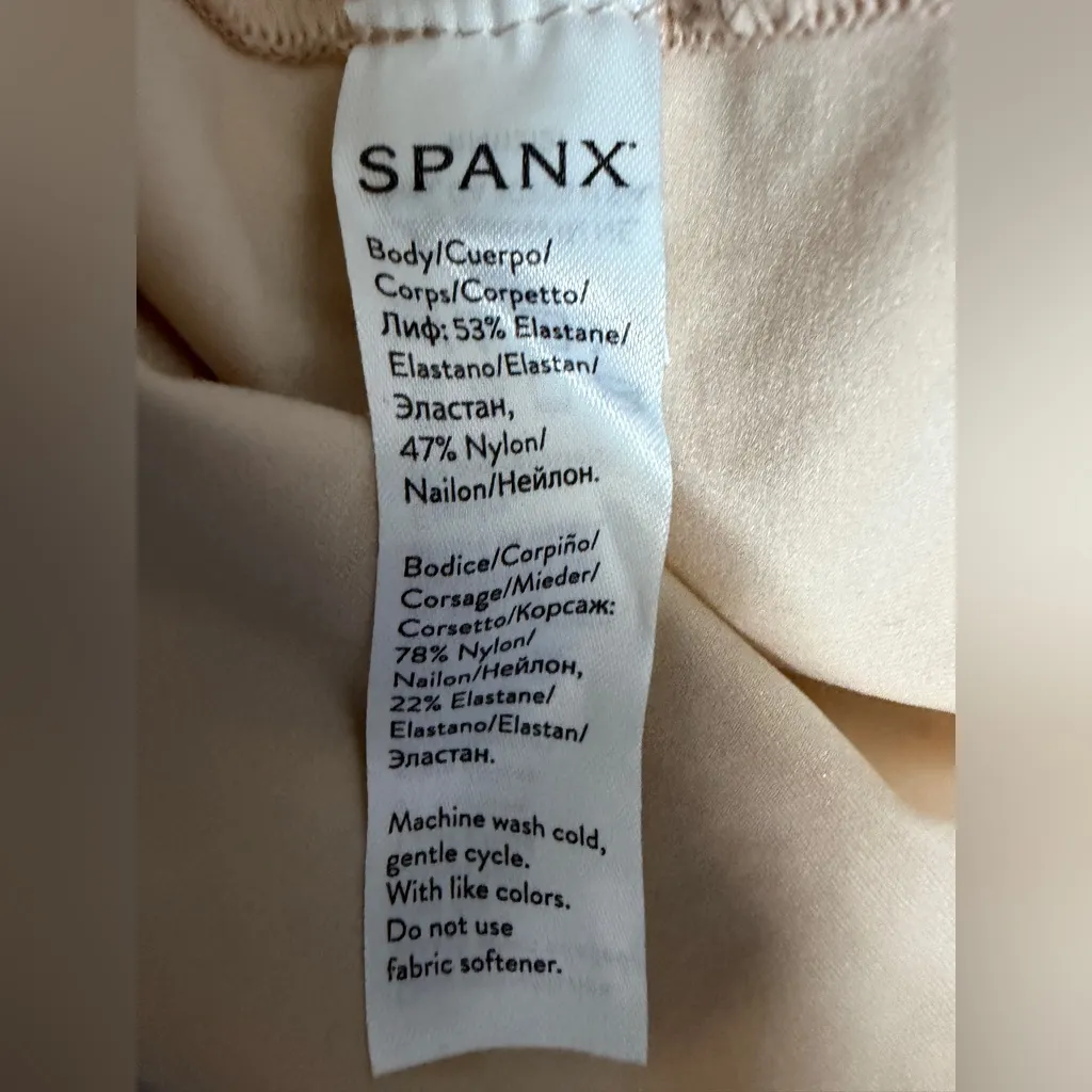 Spanx Beige Sara Blakely Shapewear Compression Tank Top Cami Small - Image 3