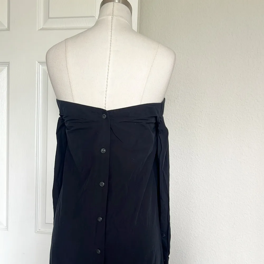 Rag & Bone Kacy Off Shoulder Dress in Black - Image 10