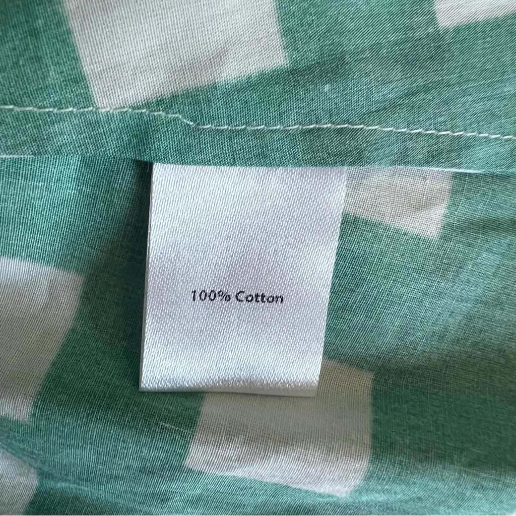 Tucker Sarah Shirtdress Emerald Gingham Green Cotton Belted XL - Image 7