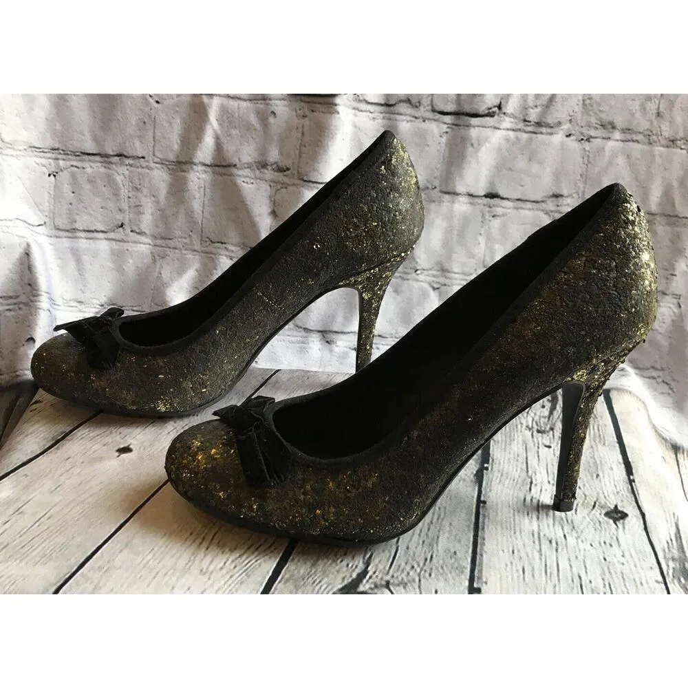 Chinese Laundry Fall for Glitter Women’s Heels Gold Size 8.5 M New in Box - Image 7