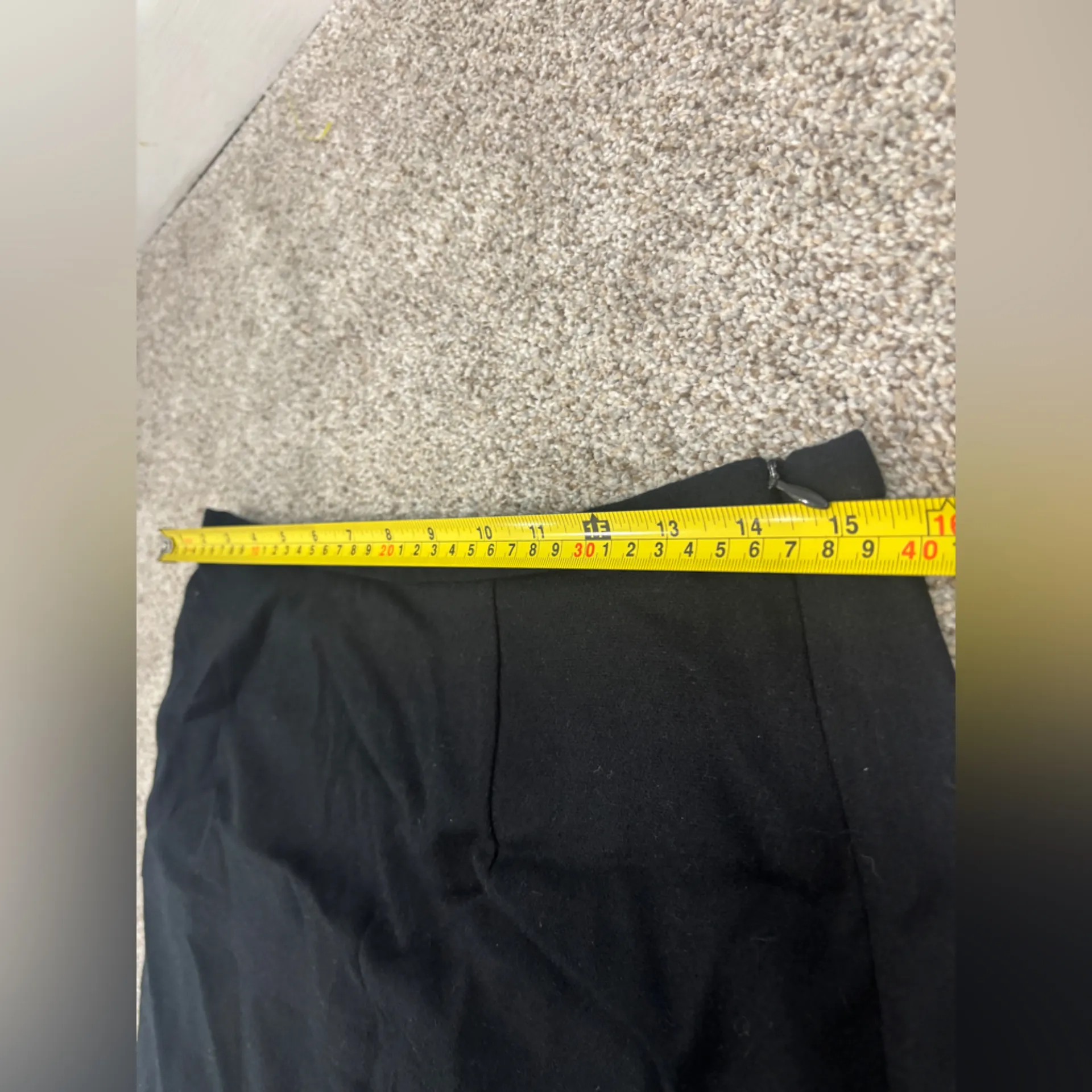 Metro Collection New York Women Wool Black Mini Skirt Size 12 Business Casual - Image 6