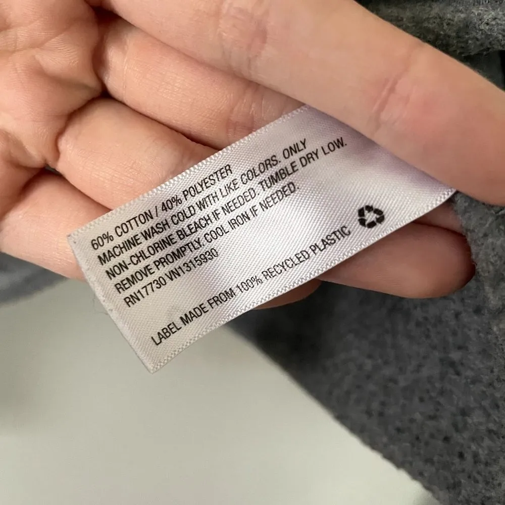 Wild Fable gray cutoff sweater crewneck cotton warm fleece athleisure workout - Image 6