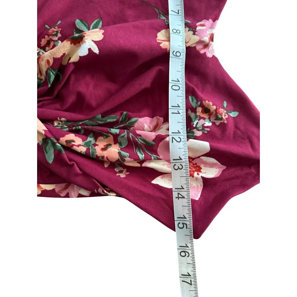 Nine Britton Vivienne Twist-Front Fitted Midi Floral Dress Sleeveless S NWOT - Image 8