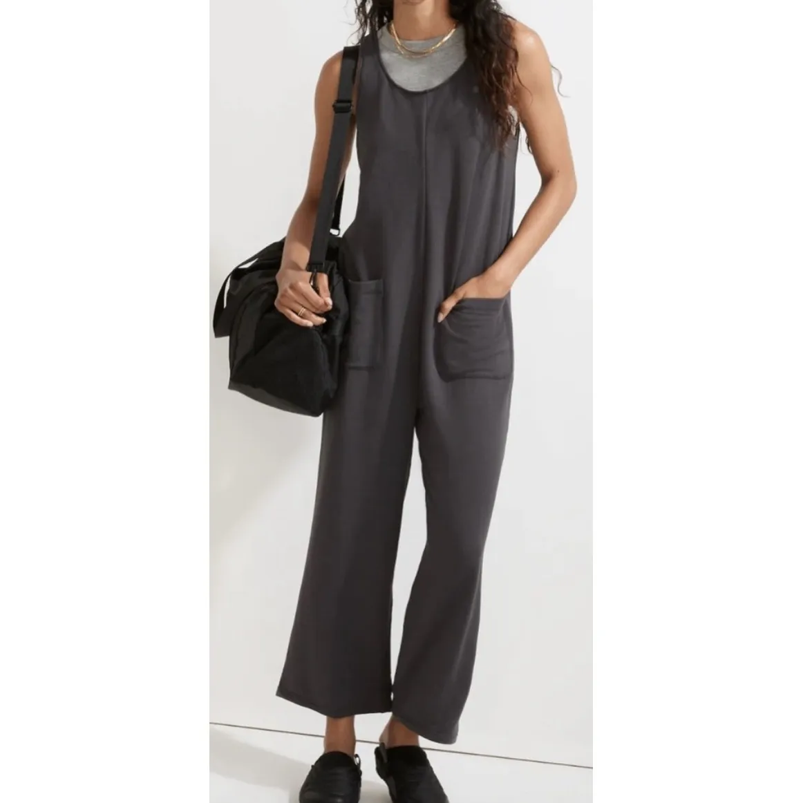 Madewell Dark Grey The Broadway Jumpsuit - Image 2