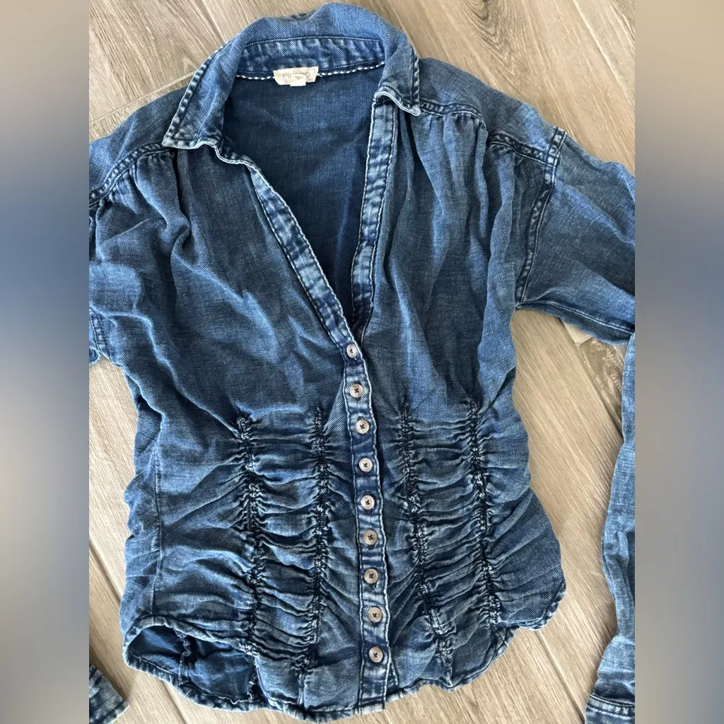 pilcro anthropologie button down - Image 2