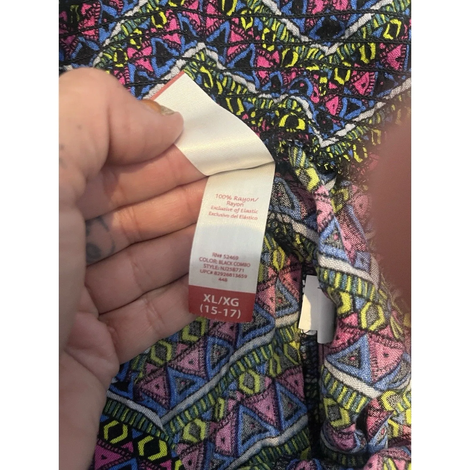 NWT NOBO No Boundaries XL (15-17) Womens Wide Leg Pants - Image 7