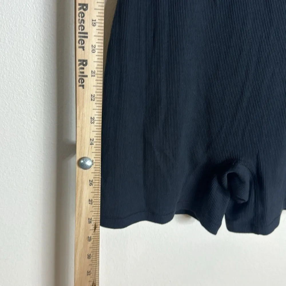 Skims cotton rib onesie in color soot size medium - Image 6