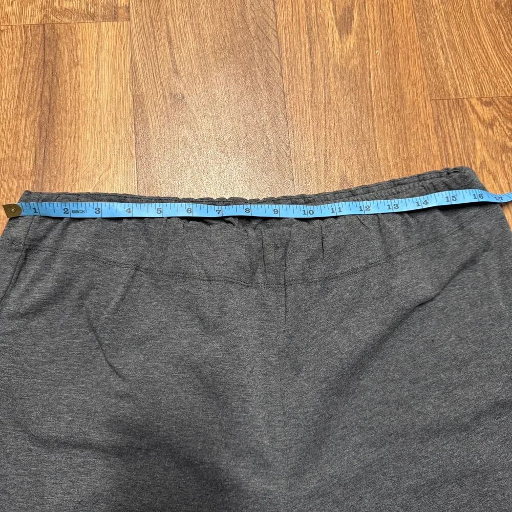 Soft Surroundings Womens Charcoal Gray Pull On Pants Size Large Stretch Cotton - Image 7