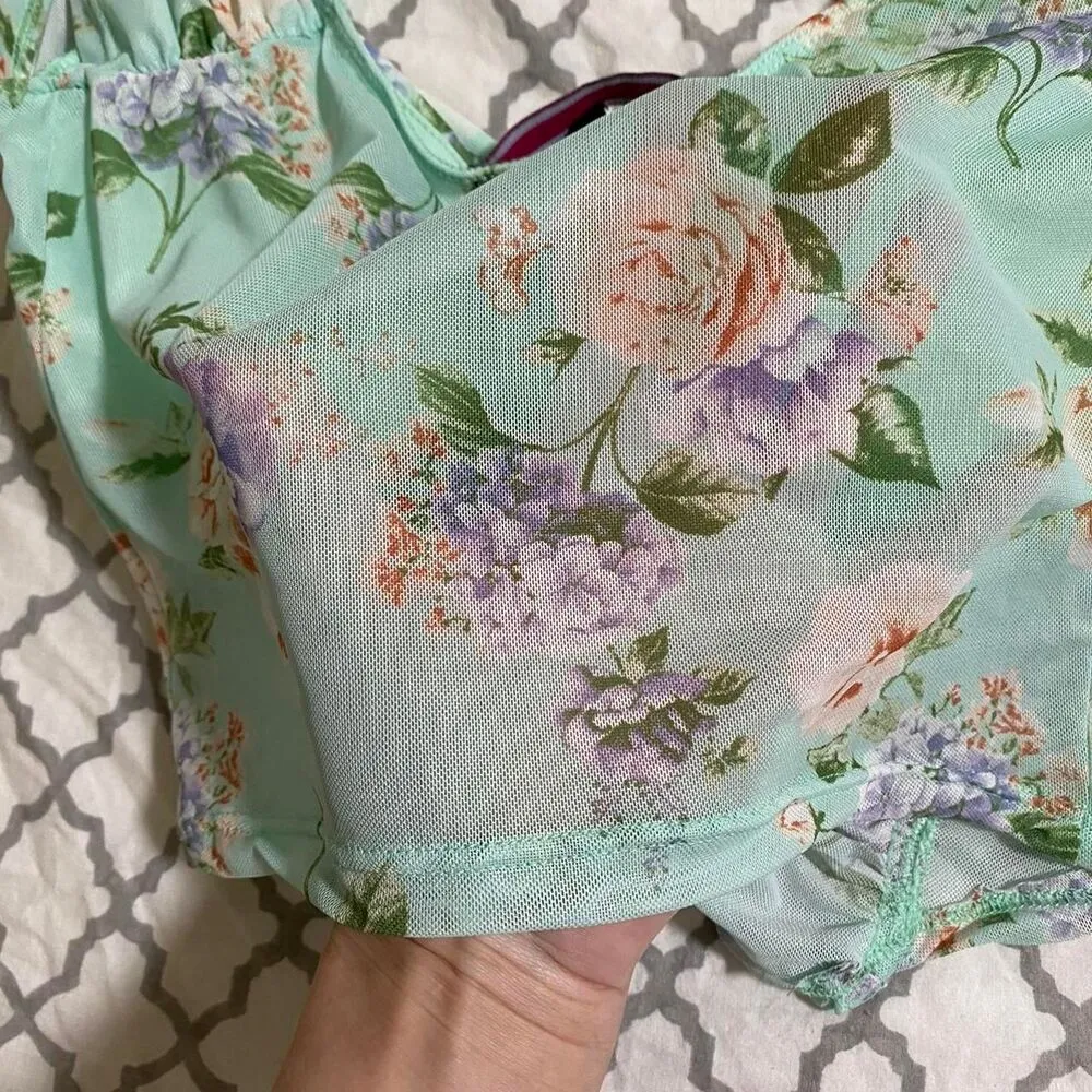 Almost-famous Green and Purple Corset - Image 4