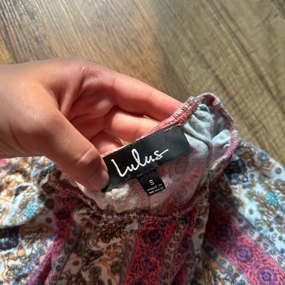 LULU’S Sunshine Sweetheart Pink Multi Print Shorts - Image 4