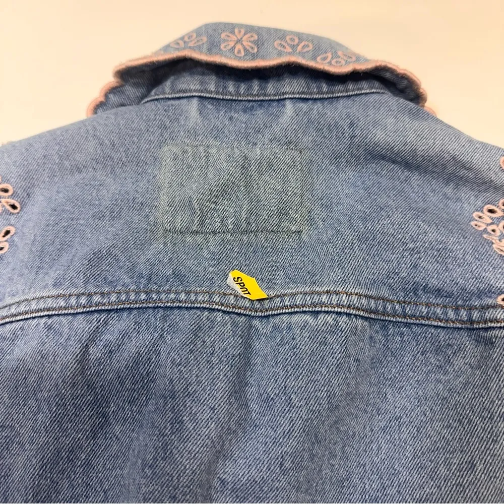 Rabanne Lace Denim Vest Size 38 Blue - Image 7