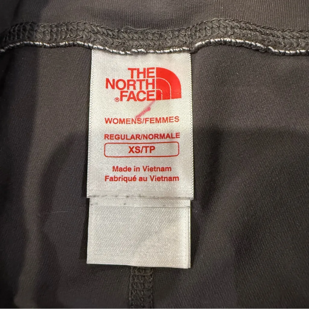 The North Face Vapor Wick Crop Bootcut Yoga Pants Leggings Womens XS Gray/Orange - Image 5