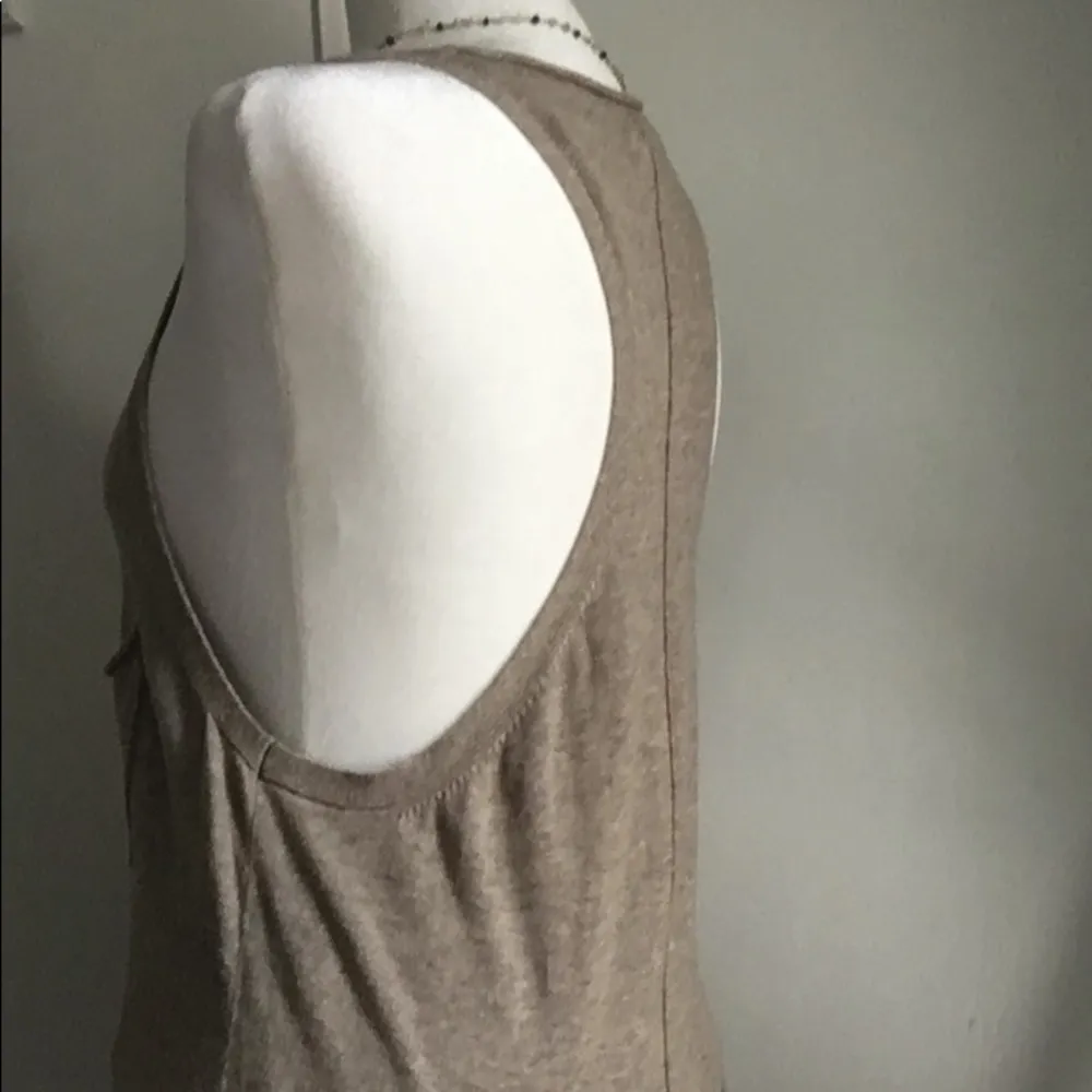 Quicksilver Long Ombré Tie Dye Knit Racerback Tank Cover Up Loungewear Tank - Image 3