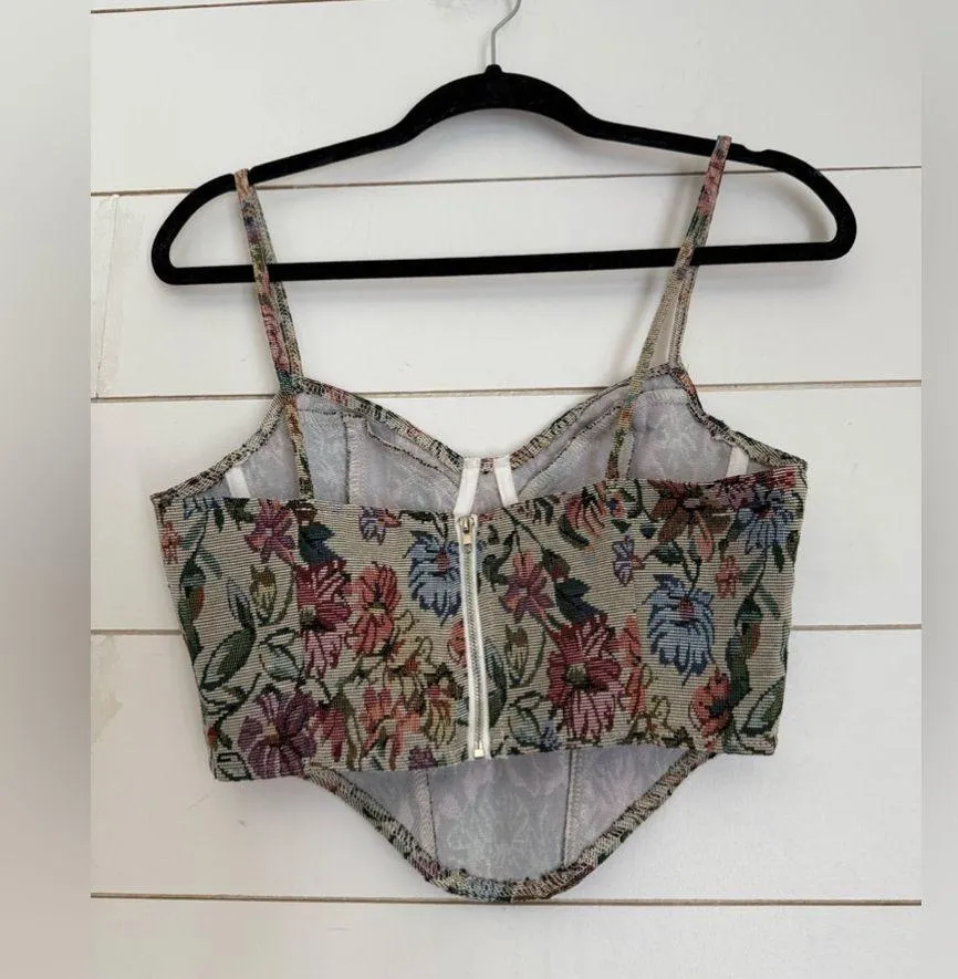 Merche Vintage Soul Jacquard Corset Top - Image 9