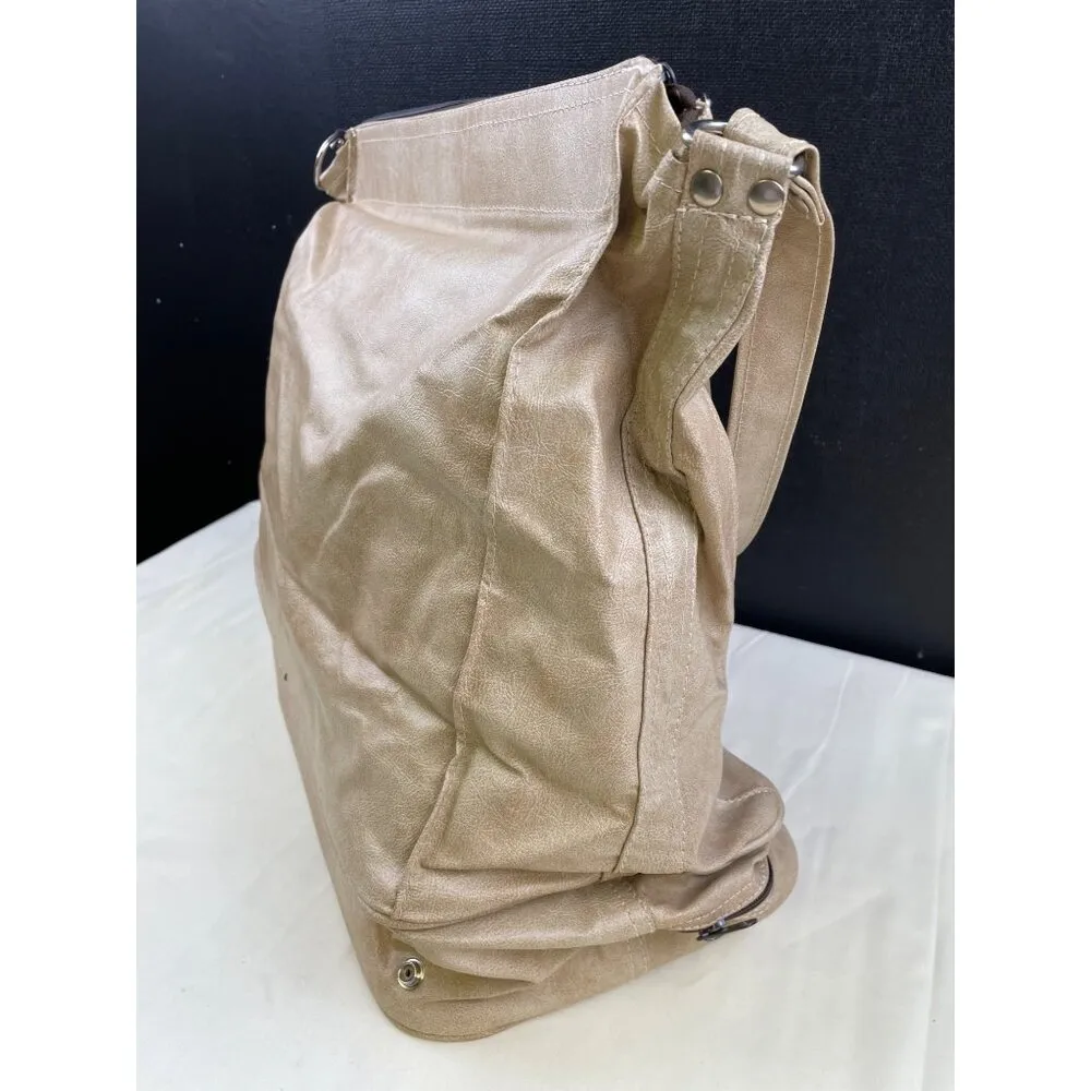 Nuccio Bentory Unisex Beige Travel Bag/Carry on bag SKU 5081 - Image 5