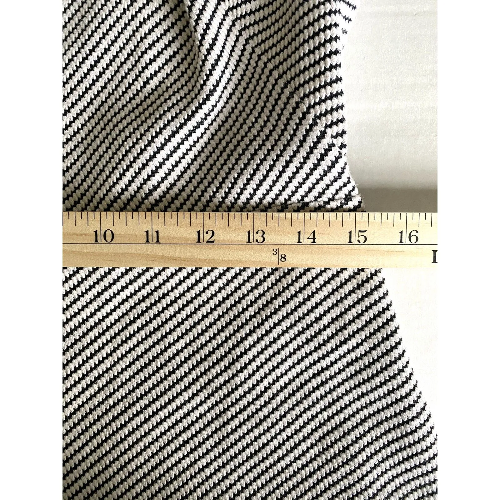 Ann Taylor LOFT Fit and Flare Black White Sleeveless Cotton Blend Dress 6P - Image 7